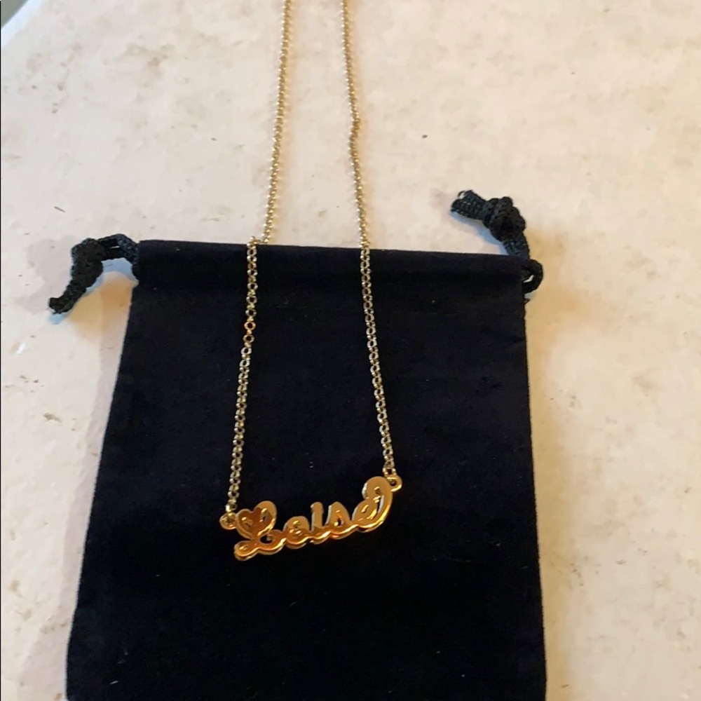 14k gold plated sterling silver “Loise”necklace